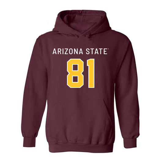 Arizona State - NCAA Football : Uriah Neloms - Replica Shersey Hooded Sweatshirt-0