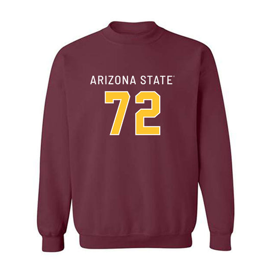Arizona State - NCAA Football : Doughless Teloma - Replica Shersey Crewneck Sweatshirt-0