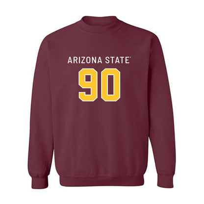 Arizona State - NCAA Football : Kyran Bourda - Replica Shersey Crewneck Sweatshirt