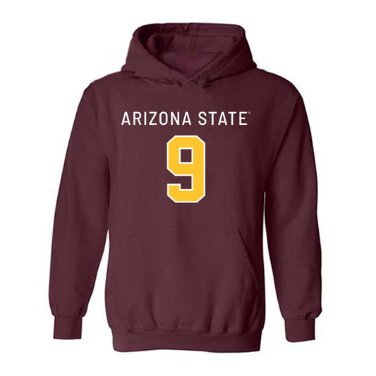 Arizona State - NCAA Football : Elijah ONeal - Replica Shersey Hooded Sweatshirt-0