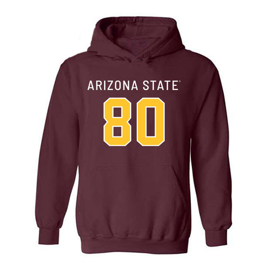 Arizona State - NCAA Football : Jayden Fortier - Replica Shersey Hooded Sweatshirt