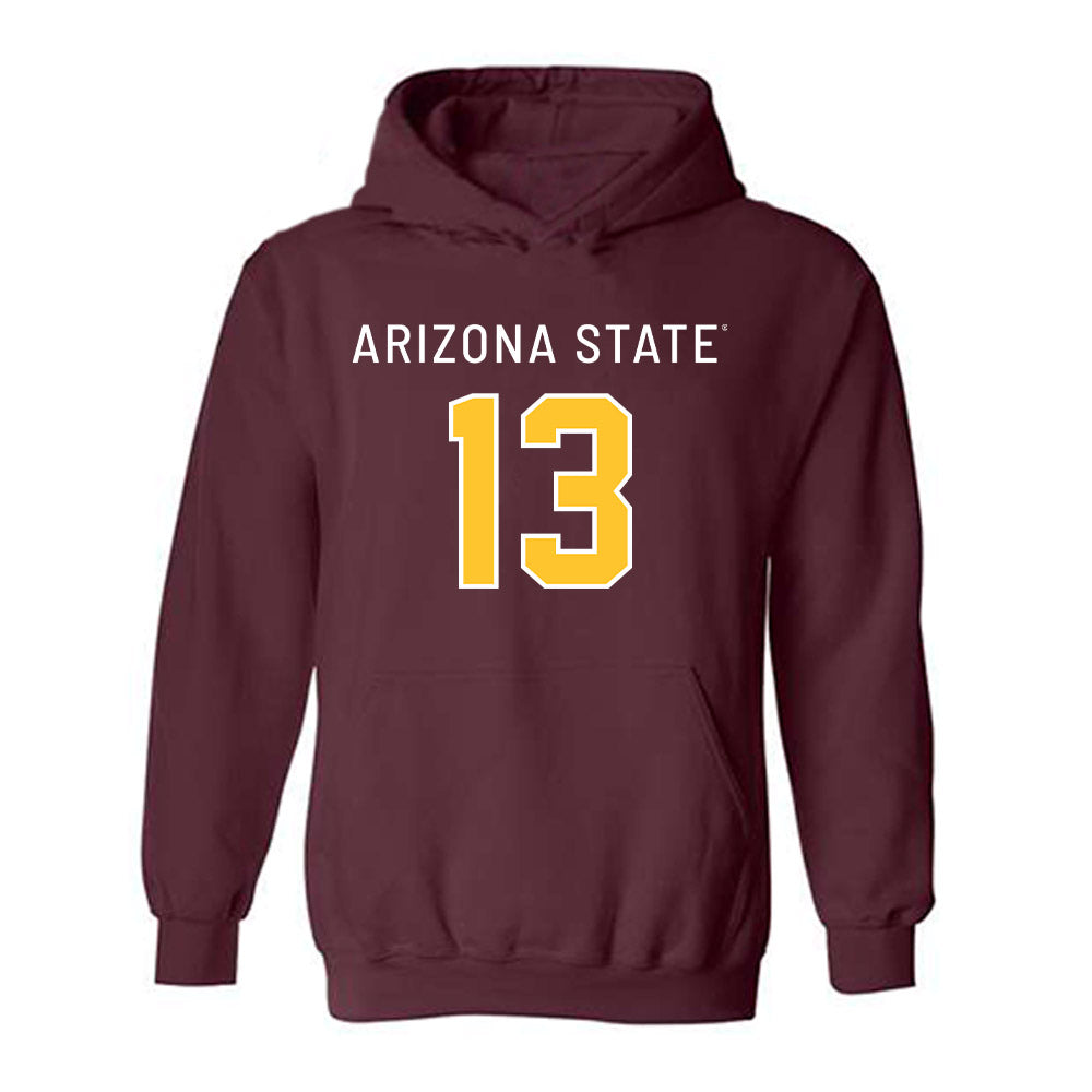 Arizona State - NCAA Football : Christian Hunt - Replica Shersey Hooded Sweatshirt