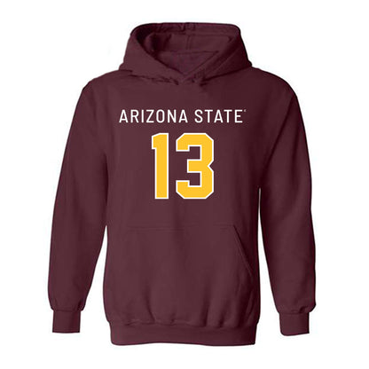 Arizona State - NCAA Football : Christian Hunt - Replica Shersey Hooded Sweatshirt