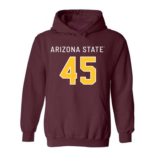 Arizona State - NCAA Football : Tristan Bacon - Replica Shersey Hooded Sweatshirt-0