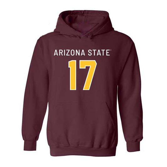 Arizona State - NCAA Football : Joshua Shanklin - Replica Shersey Hooded Sweatshirt-0