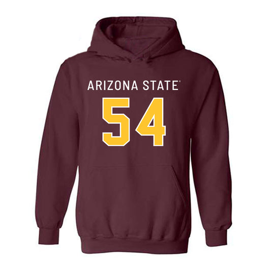 Arizona State - NCAA Football : Joey Su'a - Replica Shersey Hooded Sweatshirt