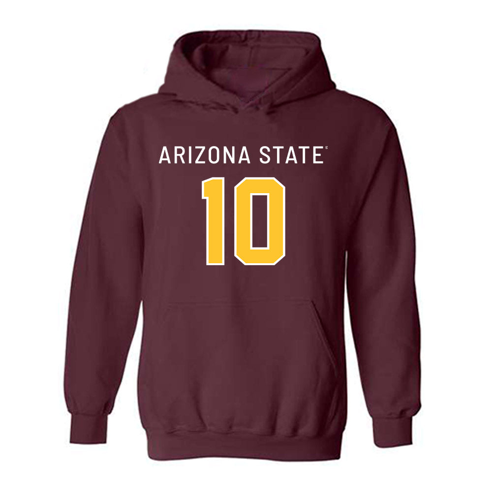 Arizona State - NCAA Football : Clayton Smith - Replica Shersey Hooded Sweatshirt-0