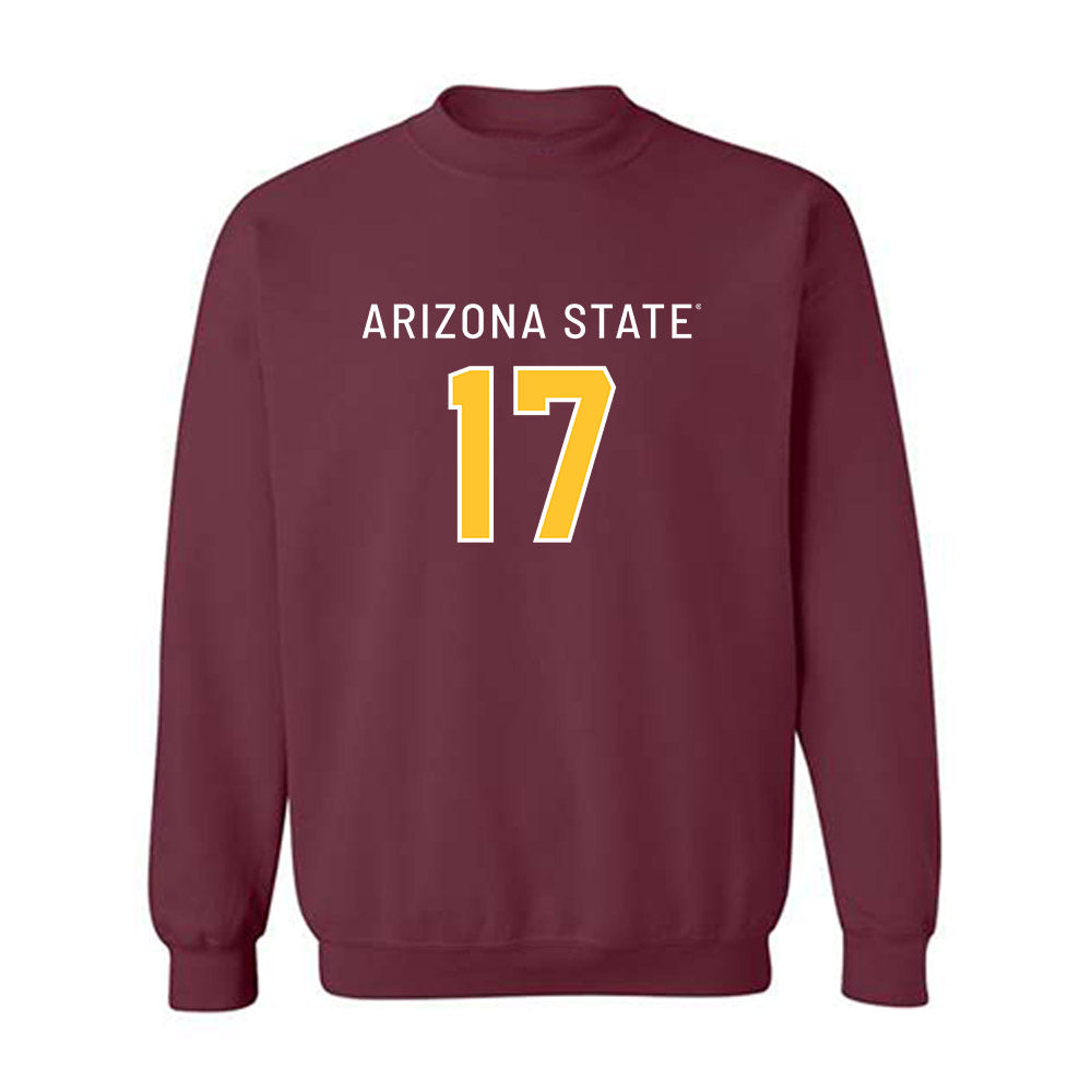 Arizona State - NCAA Football : Joshua Shanklin - Replica Shersey Crewneck Sweatshirt-0