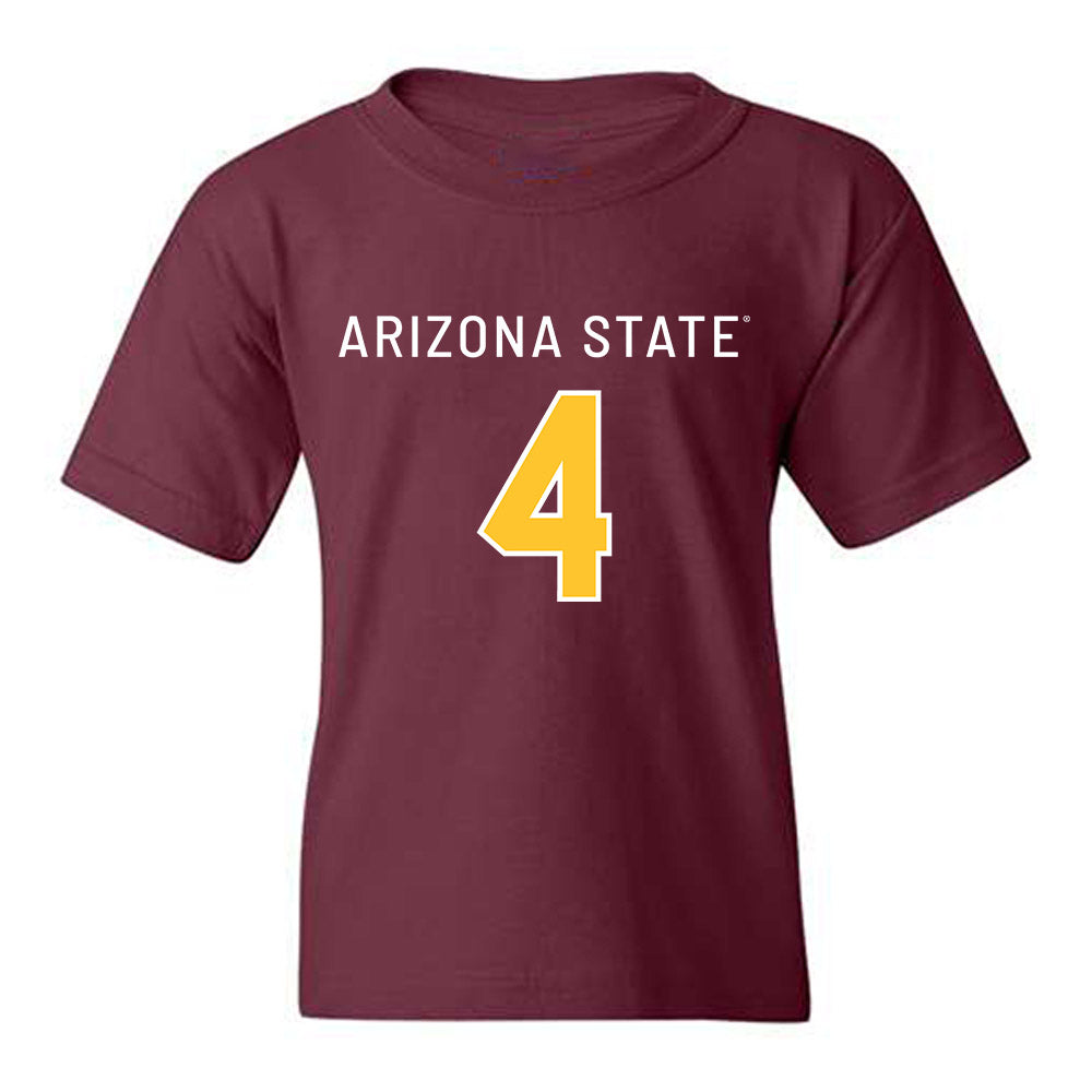 Arizona State - NCAA Football : Myles Rowser - Replica Shersey Youth T-Shirt-0