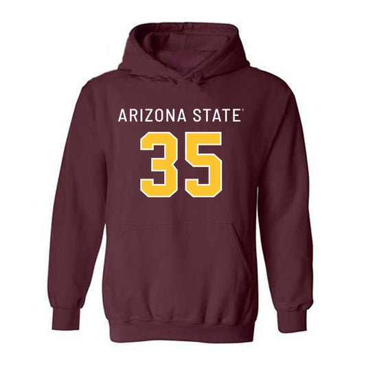 Arizona State - NCAA Football : Jesus Gomez - Replica Shersey Hooded Sweatshirt-0