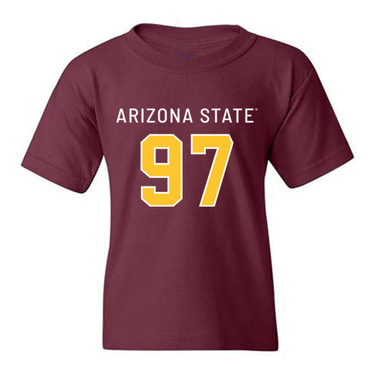 Arizona State - NCAA Football : Blazen Lono-Wong - Replica Shersey Youth T-Shirt-0