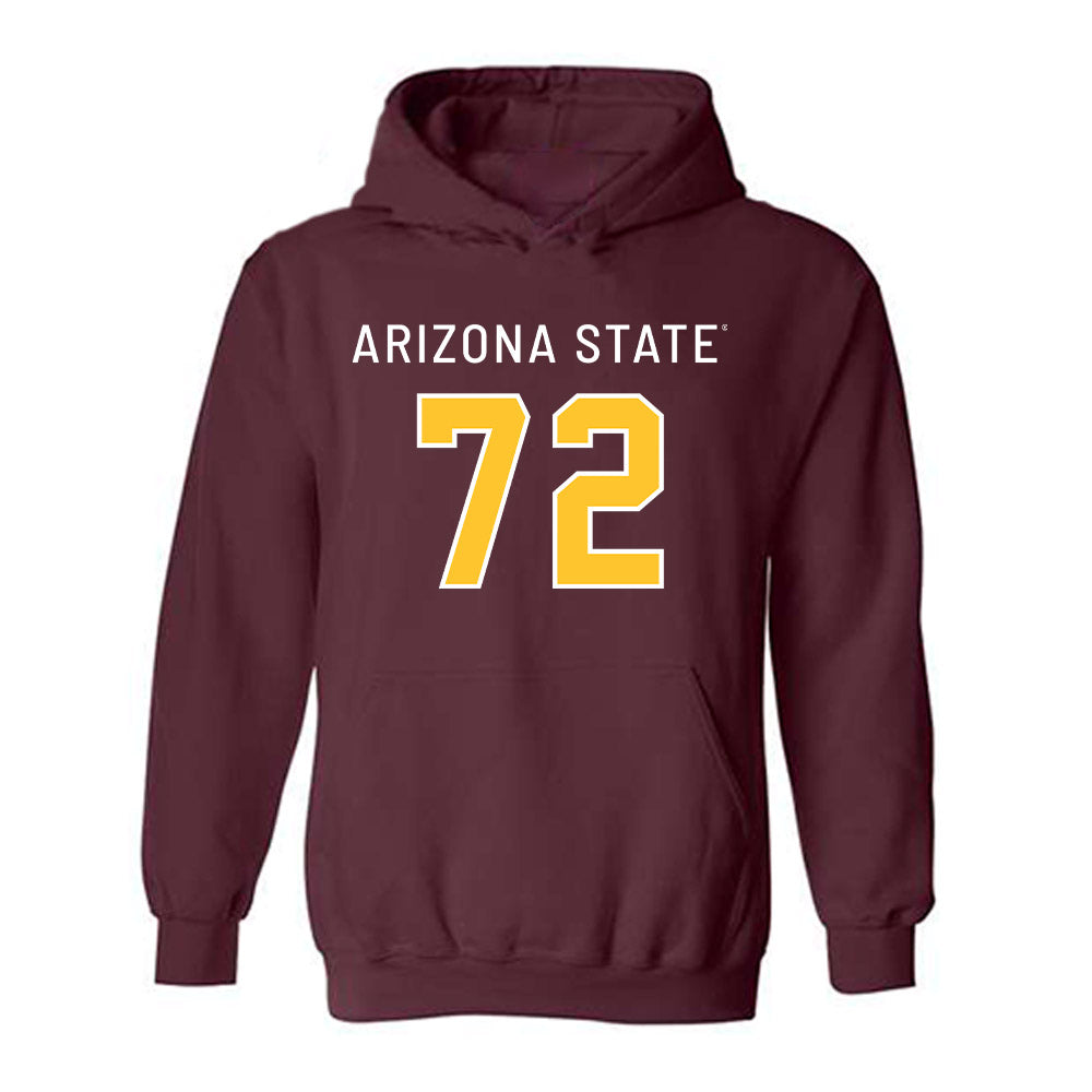 Arizona State - NCAA Football : Doughless Teloma - Replica Shersey Hooded Sweatshirt-0