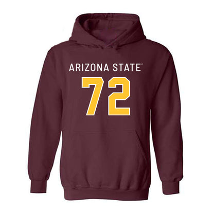 Arizona State - NCAA Football : Doughless Teloma - Replica Shersey Hooded Sweatshirt-0