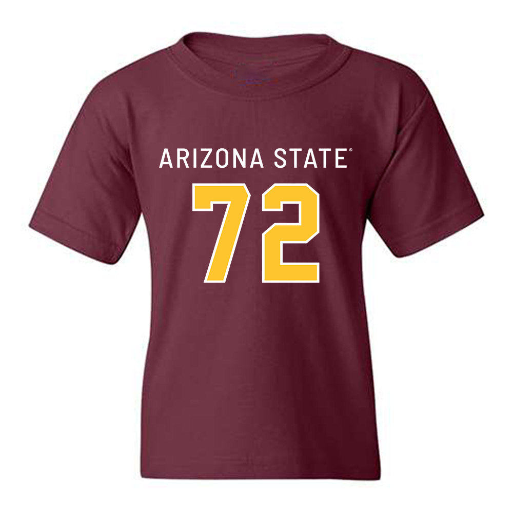 Arizona State - NCAA Football : Doughless Teloma - Replica Shersey Youth T-Shirt-0