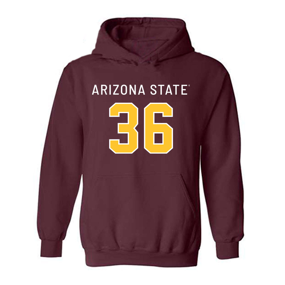 Arizona State - NCAA Football : Salesi Manu - Replica Shersey Hooded Sweatshirt