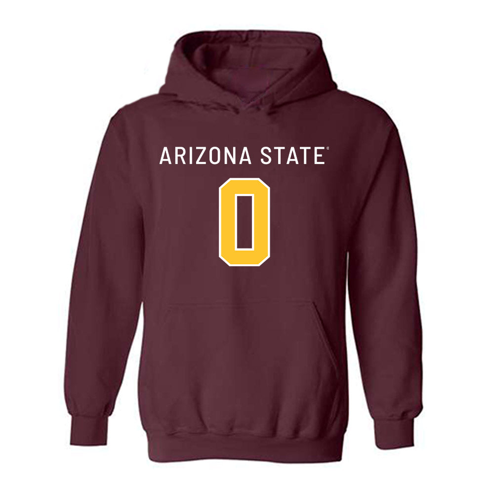 Arizona State - NCAA Football : Jordyn Tyson - Replica Shersey Hooded Sweatshirt-0
