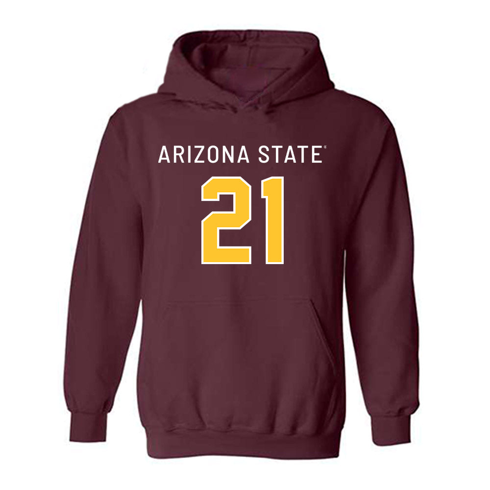 Arizona State - NCAA Football : Grayson Rigdon - Replica Shersey Hooded Sweatshirt-0