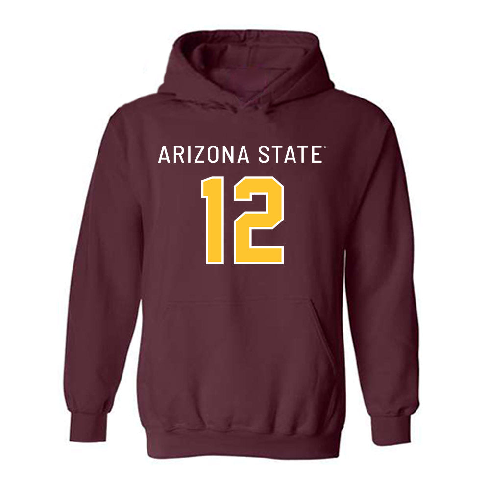Arizona State - NCAA Football : Javan Robinson - Replica Shersey Hooded Sweatshirt-0