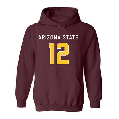 Arizona State - NCAA Football : Javan Robinson - Replica Shersey Hooded Sweatshirt-0