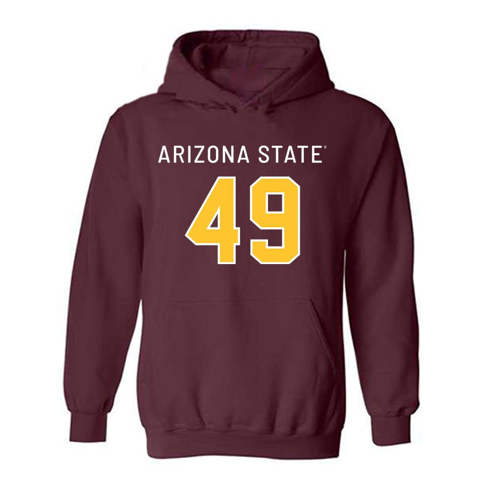 Arizona State - NCAA Football : Prayer Young-Blackgoat - Replica Shersey Hooded Sweatshirt-0
