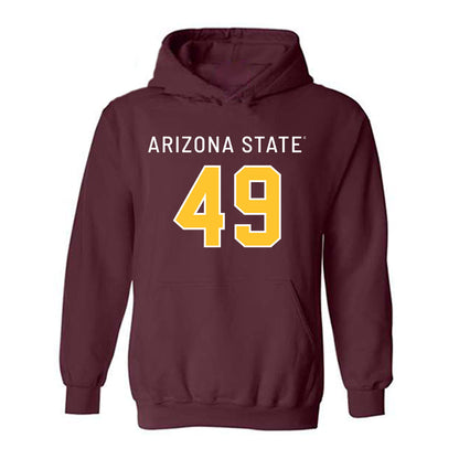 Arizona State - NCAA Football : Prayer Young-Blackgoat - Replica Shersey Hooded Sweatshirt-0