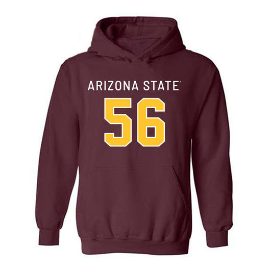 Arizona State - NCAA Football : Jalen Klemm - Replica Shersey Hooded Sweatshirt