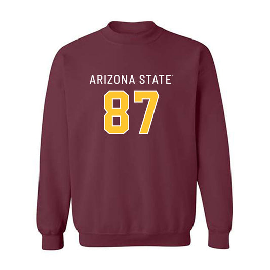 Arizona State - NCAA Football : Zechariah Sample - Replica Shersey Crewneck Sweatshirt