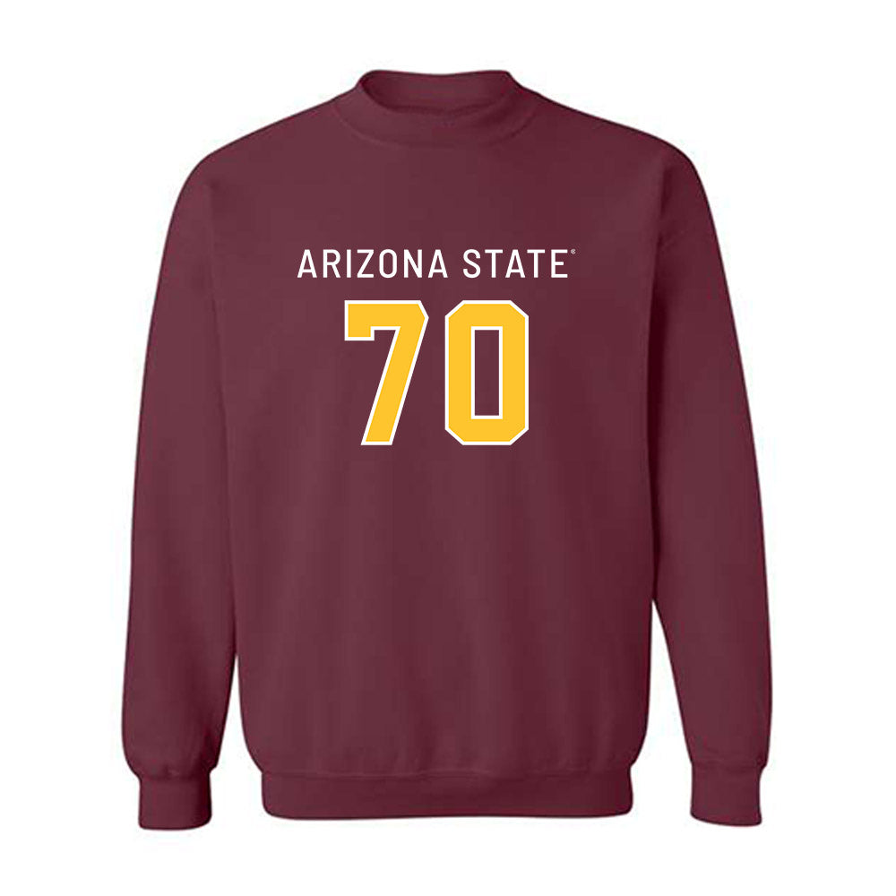 Arizona State - NCAA Football : Jalen Klemm - Replica Shersey Crewneck Sweatshirt-0