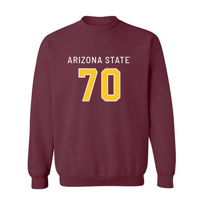Arizona State - NCAA Football : Jalen Klemm - Replica Shersey Crewneck Sweatshirt-0