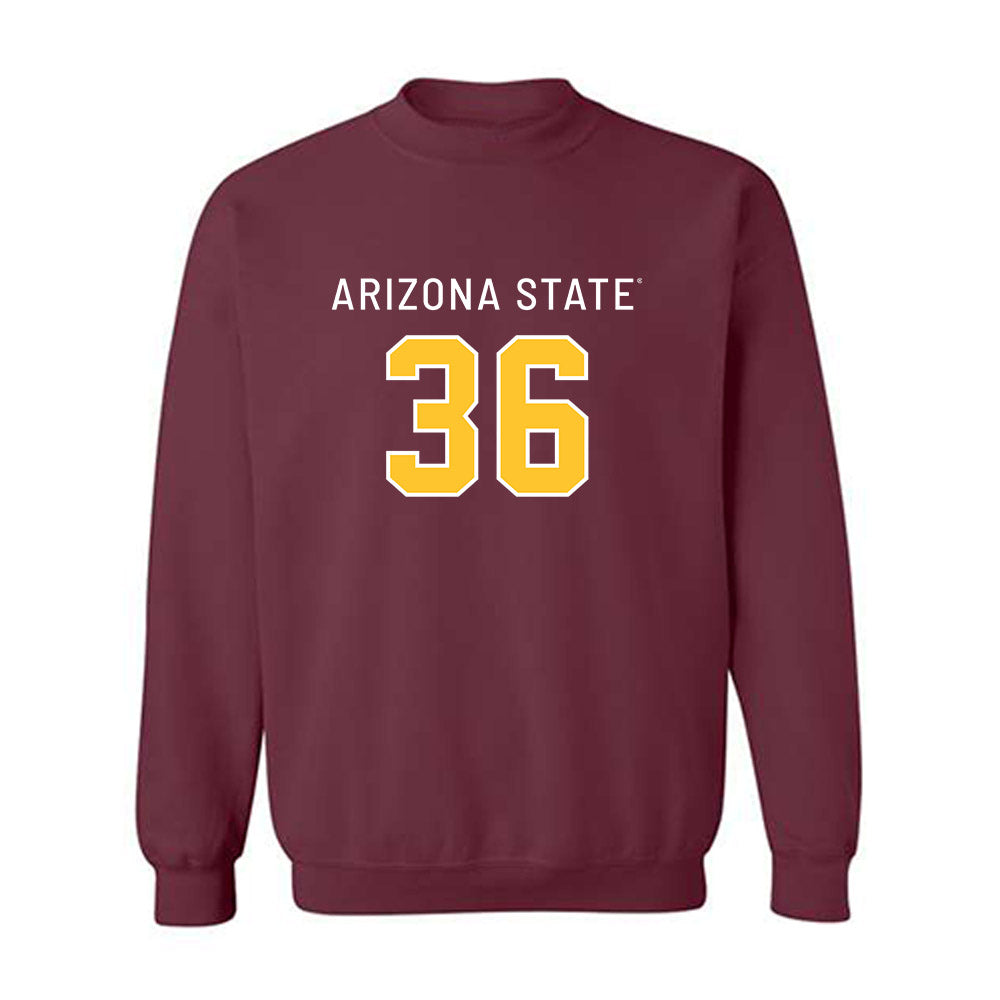 Arizona State - NCAA Football : Salesi Manu - Replica Shersey Crewneck Sweatshirt
