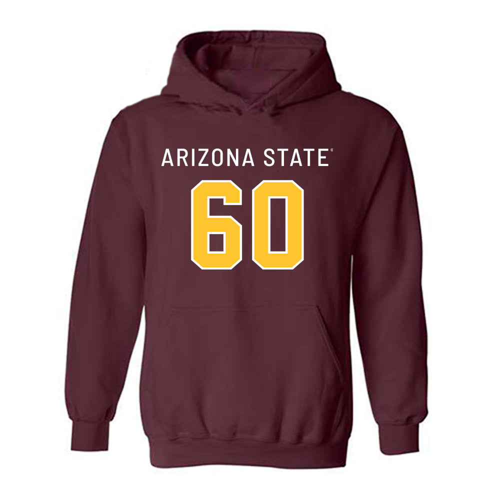 Arizona State - NCAA Football : Alexander Ruggeroli - Replica Shersey Hooded Sweatshirt-0