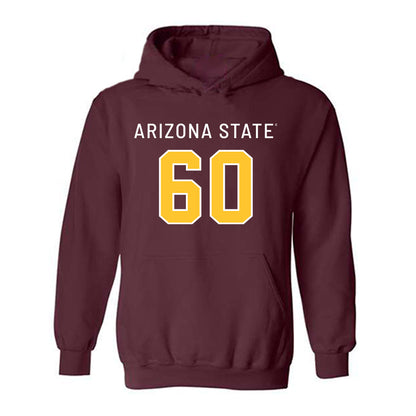 Arizona State - NCAA Football : Alexander Ruggeroli - Replica Shersey Hooded Sweatshirt-0
