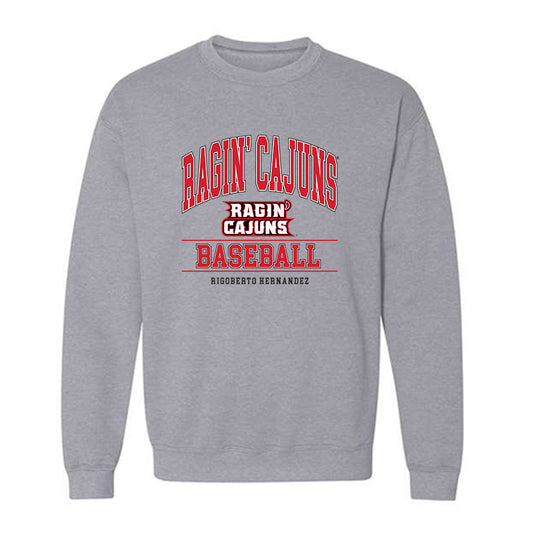 Louisiana - NCAA Baseball : Rigoberto Hernandez - Classic Shersey Crewneck Sweatshirt-0