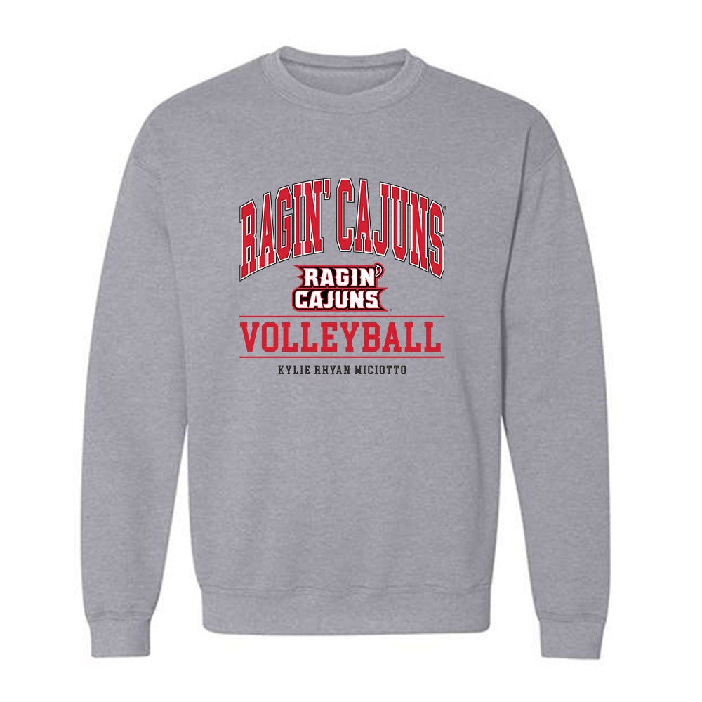 Louisiana - NCAA Women's Volleyball : Kylie Rhyan Miciotto - Classic Shersey Crewneck Sweatshirt-0