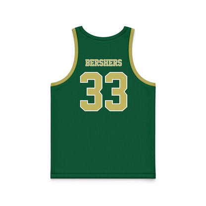 UAB - NCAA Women's Basketball : Sara Bershers - Green Basketball Jersey-1