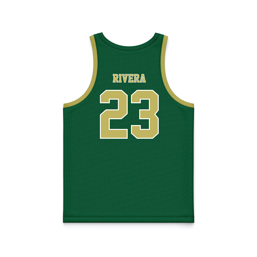UAB - NCAA Men's Basketball : Daniel Rivera - Green Basketball Jersey-1