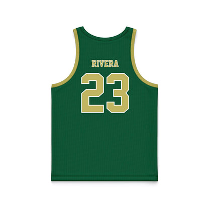 UAB - NCAA Men's Basketball : Daniel Rivera - Green Basketball Jersey-1