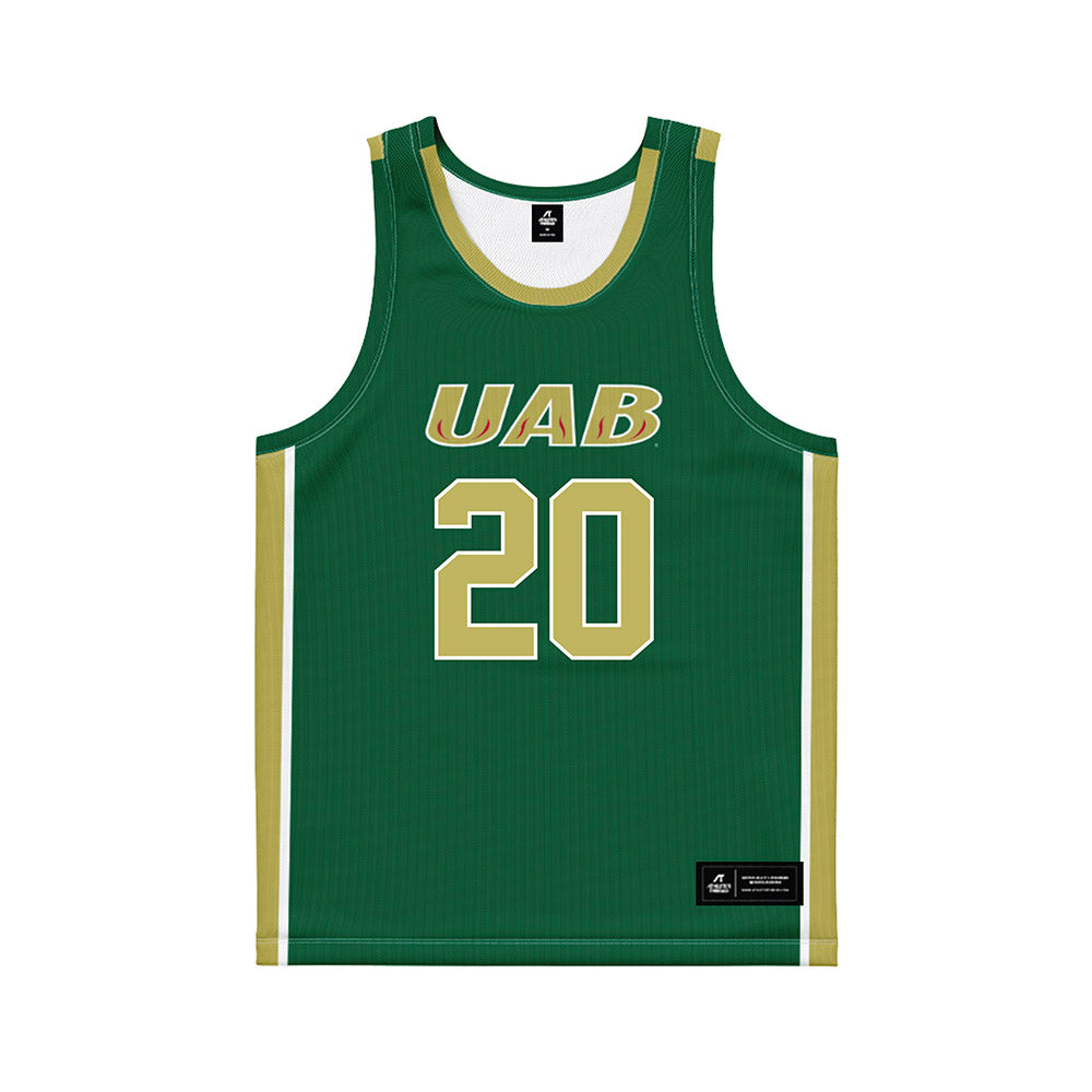 UAB - NCAA Women's Basketball : Sofia Munoz - Green Basketball Jersey-0