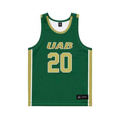 UAB - NCAA Women's Basketball : Sofia Munoz - Green Basketball Jersey-0