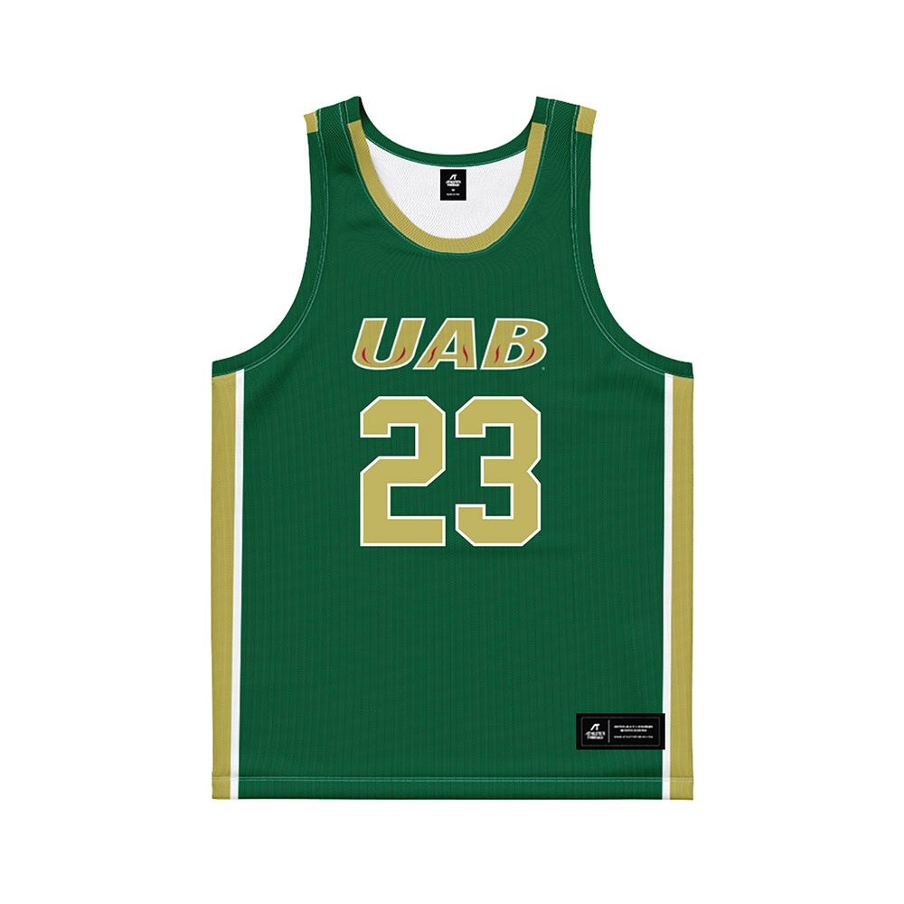 UAB - NCAA Women's Basketball : Jade Weathersby - Green Basketball Jersey-0