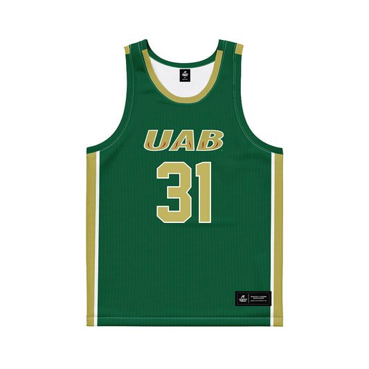 UAB - NCAA Women's Basketball : Mari Miller - Green Basketball Jersey-0