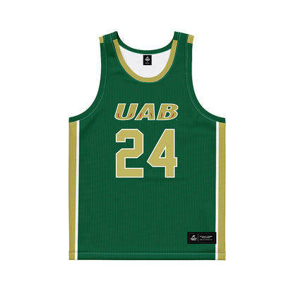 UAB - NCAA Women's Basketball : Tracey Bershers - Green Basketball Jersey-0