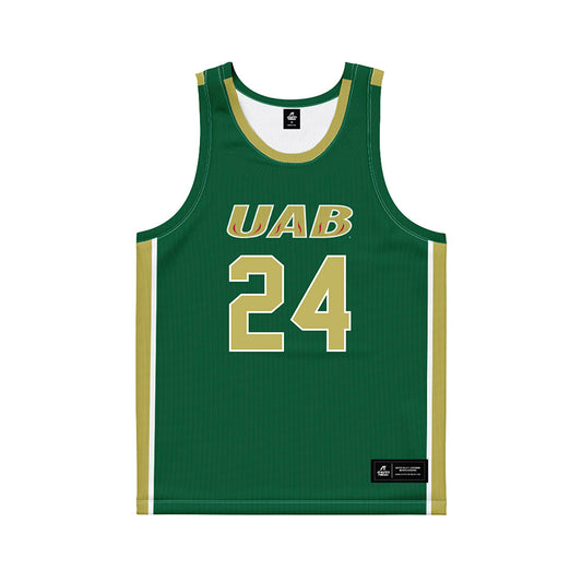 UAB - NCAA Women's Basketball : Tracey Bershers - Green Basketball Jersey-0