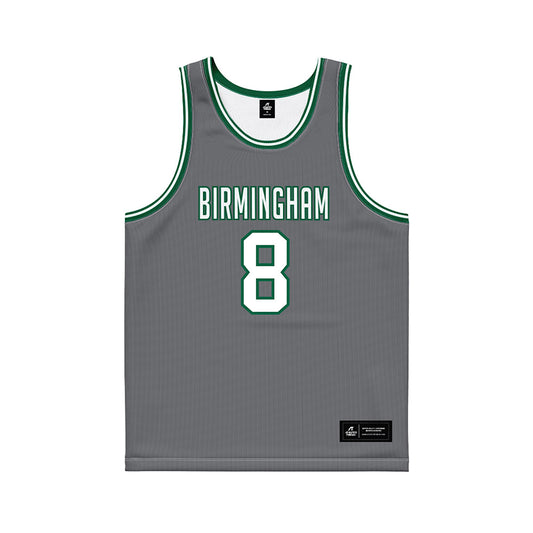 UAB - NCAA Men's Basketball : Quaran McPherson - Grey Basketball Jersey-0