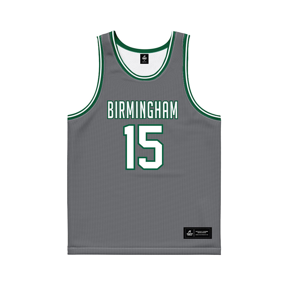UAB - NCAA Men's Basketball : Evan Chatman - Grey Basketball Jersey-0