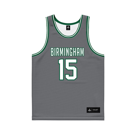 UAB - NCAA Men's Basketball : Evan Chatman - Grey Basketball Jersey-0