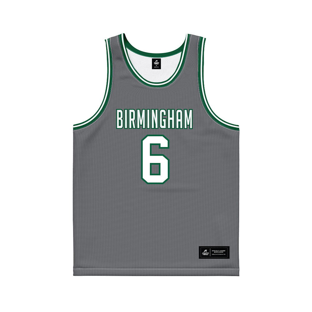 UAB - NCAA Men's Basketball : Tony Toney Jr - Grey Basketball Jersey-0