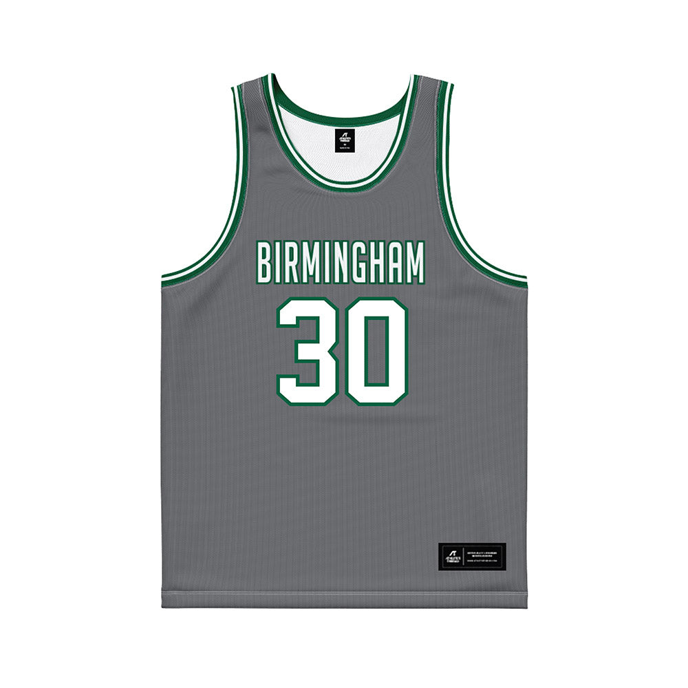 UAB - NCAA Men's Basketball : Ryan Donohoo - Grey Basketball Jersey-0