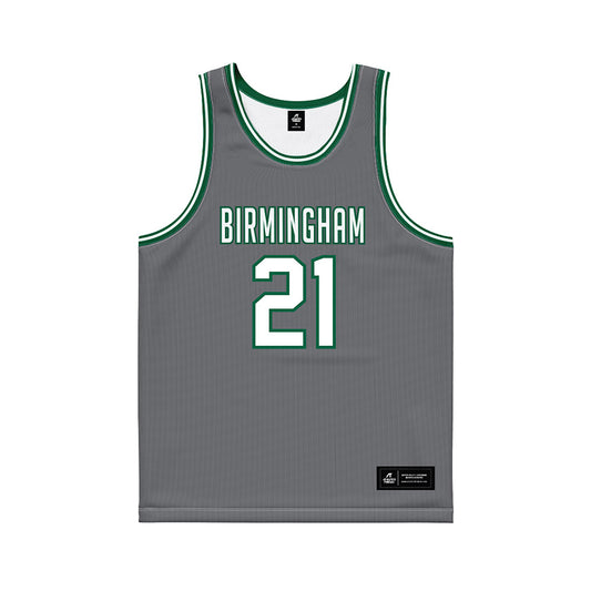 UAB - NCAA Women's Basketball : Lika Kvirkvelia - Grey Basketball Jersey-0