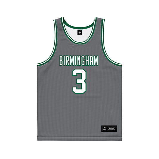 UAB - NCAA Men's Basketball : Joao Das Chagas - Grey Basketball Jersey-0